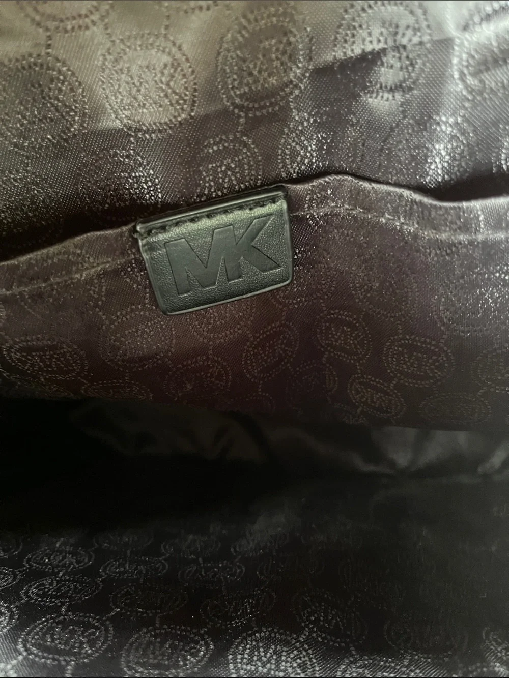 Chic Mini Backpack, Black/Grey Monogram Pattern, Every Day Casual Bag